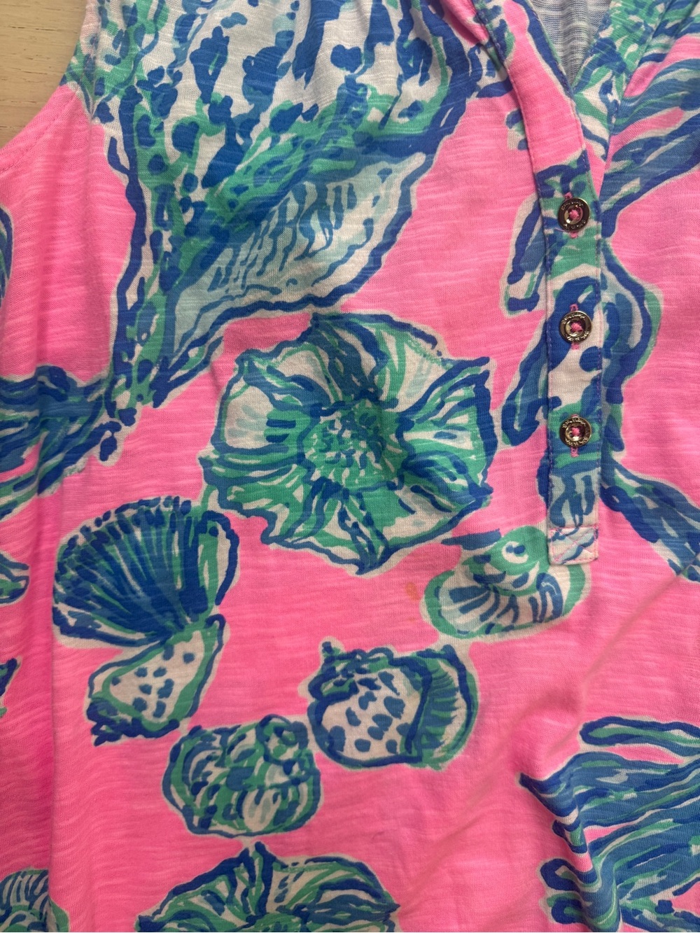 Lilly Pulitzer Pink Shell-Print Sleeveless Shift Dress - Picture 3 of 3